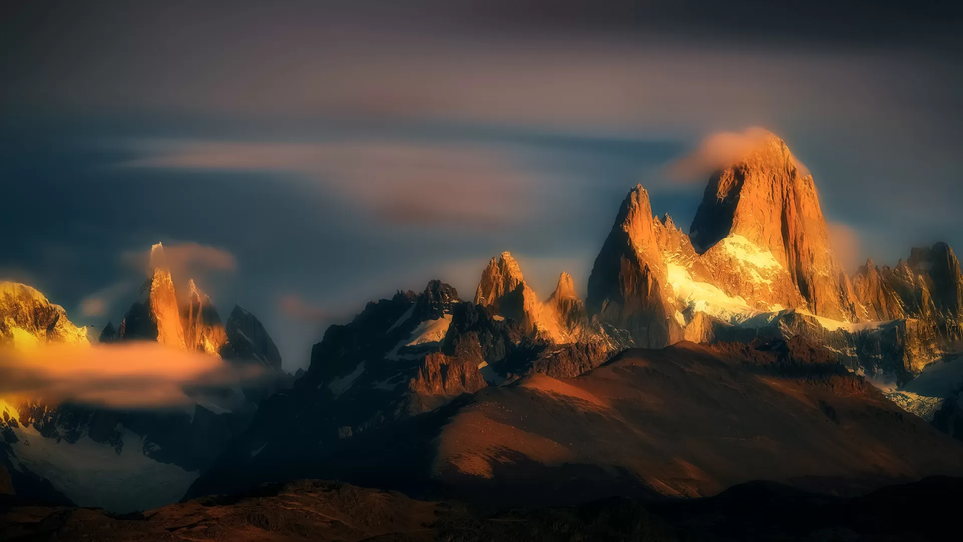 Monte Fitz Roy na Patagônia - Argentina e Chile