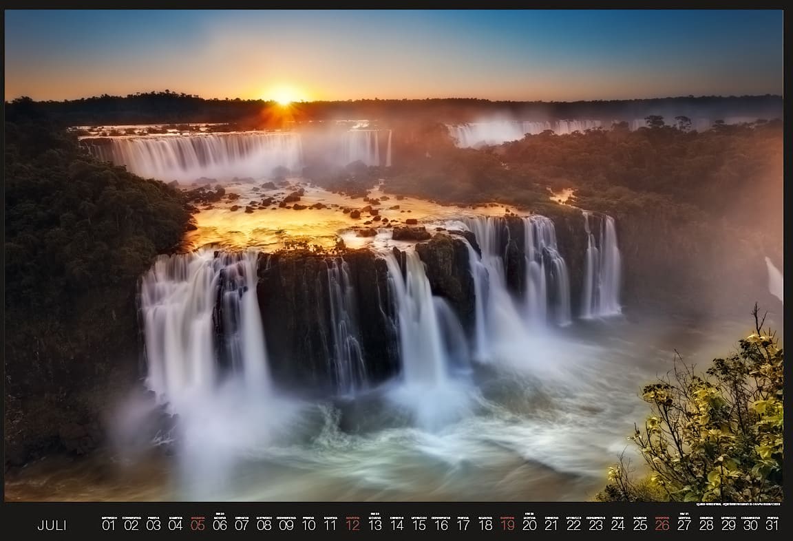 Cataratas do Iguaçu - Unsere Erde Premiumkalender 2020 (Julho)