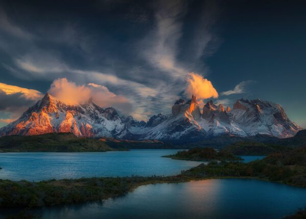 Monte Paine Grande e os Los Cuernos del Paine - Patagônia Chilena