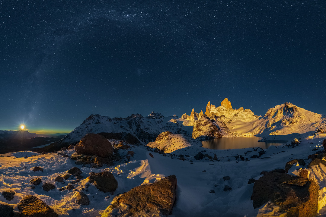 Golden Mountain - 3º lugar na Categoria VR/360 do Epson International Pano Awards 2024 | © Marcio Cabral